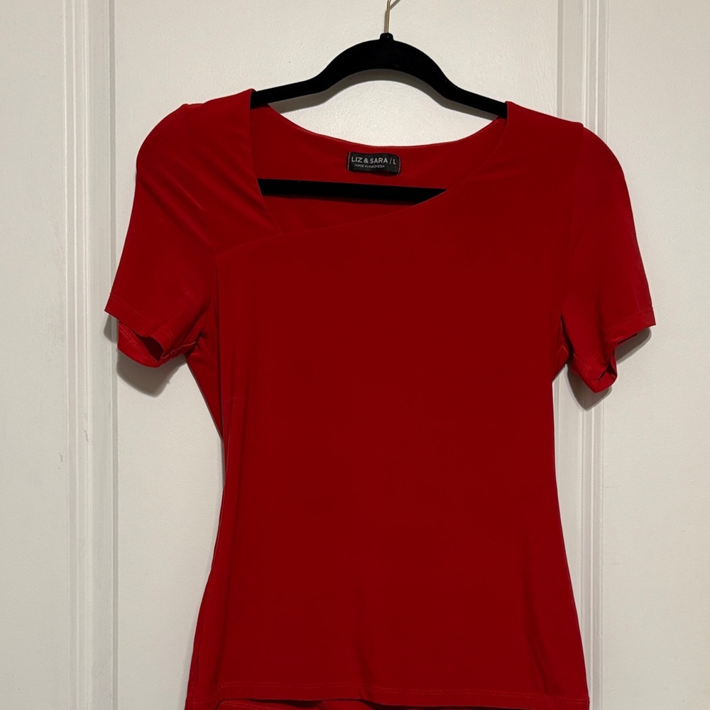 Vibrant Red Short Sleeve Tee